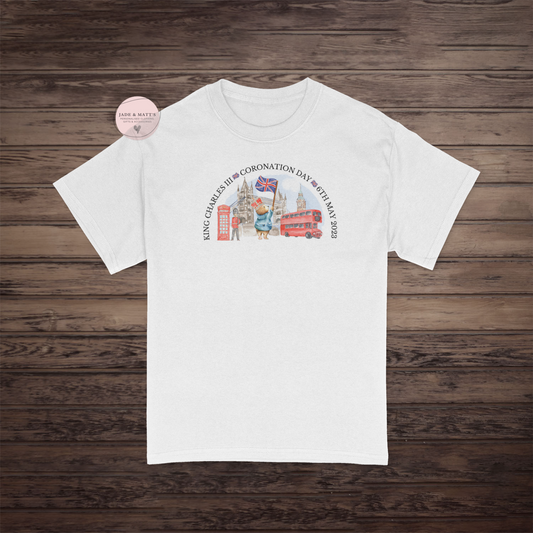 Kings Coronation 2023 | London & Bear arched | unisex t-shirt - white