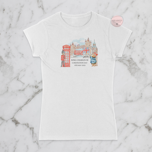 Kings Coronation 2023 | London | women's t-shirts - white