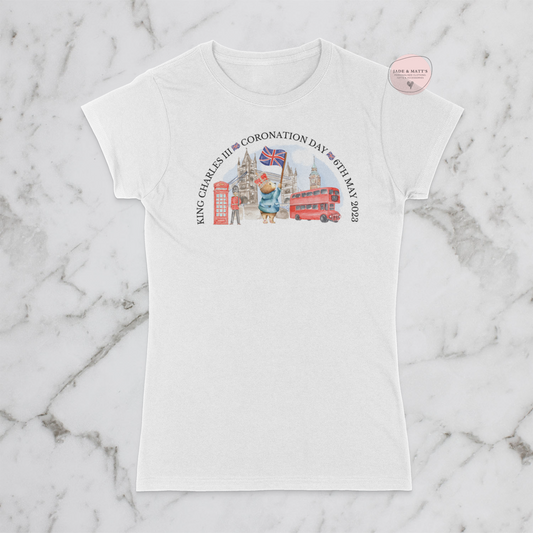 Kings Coronation 2023 | London & Bear arched | women's t-shirt - white