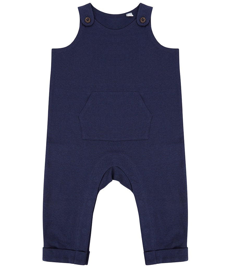 Personalised Children's Dungarees | Personalised Pink & Navy | Cotton Romper